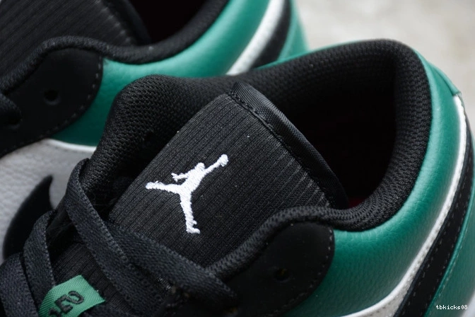 Cheap TBkick Mystic Jordan Low Black Air White 1 Green 553558-113 0707